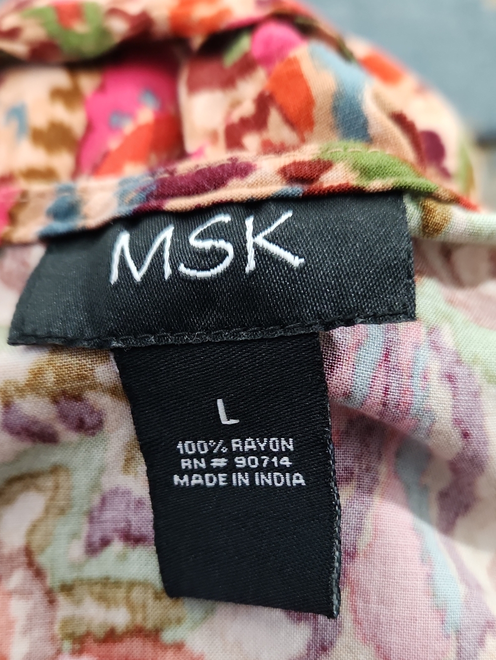 Msk Paisley Floral Spaghetti-Strap  Palazzo Jumpsuit - Picture 8 of 8